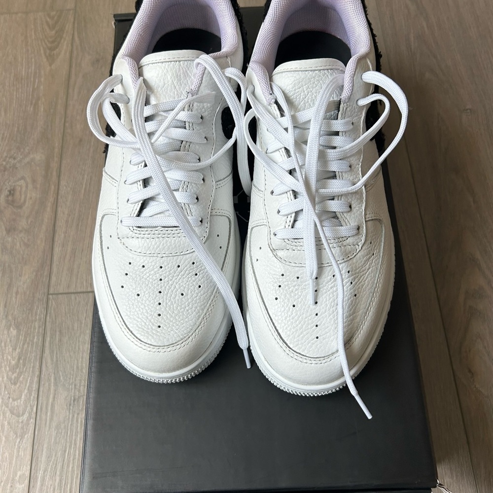 White and Black Men's Sneakers - Picture 3 of 5